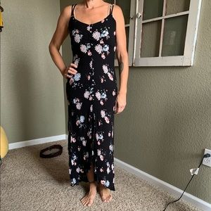 Worn once small black floral dress
